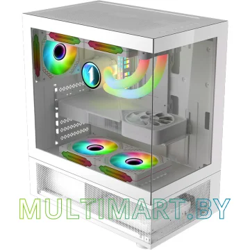 Корпус 1stPlayer Miku Mi7-A (Mi7-A-WH-2F1R-W-1F1-W) картинка 2